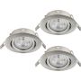 Lumină îngropată deasupra plafonului FAVAZZINA 901757 2700k 3x4w/gu10 ip20 de la Eglo