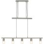 Lampă cu pendul LEA G32473/77 5x4W/E14 IP20 de la Brilliant