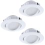 Lumină îngropată deasupra plafonului PINEDA 95851 3x6W/LED 500LM de la Eglo