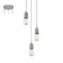 Lampă cu pendul SILVARES 95523 3x60W/E27 de la Eglo