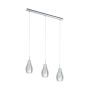Lampă cu pendul ALVAREDO 96425 3x40W/E14 de la Eglo
