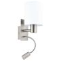 Aplique de perete PASTERI 96477 1x40W/E27 + 1X3,5W/LED 380LM de la Eglo