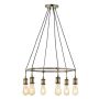 Lampă cu pendul HAL 99914 6x10W LED E27 IP20 de la Endon