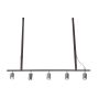 Lampă cu pendul BIRAM/CH AZ2638 5x25W/GU10 IP20 de la AZzardo