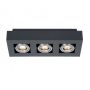 Lumină montată pe suprafață CASEMIRO IT8002S3-BK/AL 3x50W/GU10 de la Italux