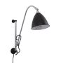 Aplique de perete EVATO MBE0024/1C-BLACK 1x60W/E14 IP20 de la Italux
