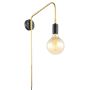 Aplique de perete MALENE MBM3386/1 BK+GD 1x40W/E27 de la Italux