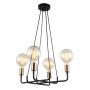 Lampă cu pendul BETTY MDM-3901/4 BK+BRO 4x40W/E27 IP20 de la Italux