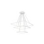 Lampă cu pendul NIX WHITE ML515 3x117W/LED 8190LM de la Milagro