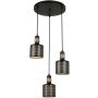 Lampă cu pendul RESTENZA PND-2439-3-BK 3x40W/E27 IP20 de la Italux