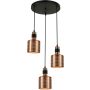 Lampă cu pendul RESTENZA PND-2439-3-COP 3x40W/E27 IP20 de la Italux