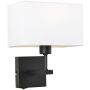 Aplique de perete NORTE WL-1122-1-A-BM-RC-WH 1x60W/E27 IP20 de la Italux