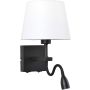 Aplique de perete NORTE WL-1122-2-BL-BM-RO-WH 3000K 2x60W, 3W/E27, LED 350LM IP20 de la Italux