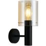 Aplique de perete SARDO WL-5581-1A-BK+AMB 1x40W/E27 IP20 de la Italux