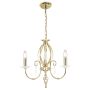 Candelabru AEGEAN AG3-POL-BRASS 3x60W/E14 de la Elstead Lighting