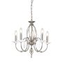 Candelabru AEGEAN AG5-POL-NICKEL 5x60W/E14 de la Elstead Lighting