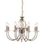 Candelabru AEGEAN AG8-AGED-BRASS 8x60W/E14 de la Elstead Lighting