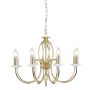 Candelabru AEGEAN AG8-POL-BRASS 8x60W/E14 de la Elstead Lighting