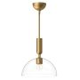 Lampă cu pendul Jude ALM-JUDE-P-GD-CL 1x60W/E27 IP20 de la Elstead Lighting