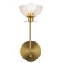 Aplique de perete Sylvia ALM-SYLVIA-1WB-BG-CL 1x40W/E14 IP20 de la Elstead Lighting