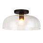 Lampă de tavan Sylvia ALM-SYLVIA-SF-BK-CL 1x60W/E27 IP20 de la Elstead Lighting