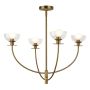 Candelabru Sylvia ALM-SYLVIA4-BG-CL 4x40W/E14 IP20 de la Elstead Lighting