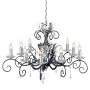 Candelabru AMARILLI AML10-BLK-SILVER 10x60W/E14 de la Elstead Lighting