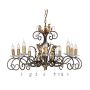 Candelabru AMARILLI AML10-BRONZE 10x60W/E14 de la Elstead Lighting