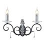 Aplique de perete AMARILLI AML2-BLK-SILVER 2x60W/E14 de la Elstead Lighting