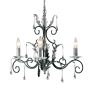 Candelabru AMARILLI AML3-BLK-SILVER 3x60W/E14 de la Elstead Lighting