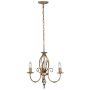 Candelabru ARTISAN ART3-AGD-BRASS 3x60W/E14 de la Elstead Lighting