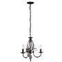Candelabru ARTISAN ART3-BLACK 3x60W/E14 de la Elstead Lighting