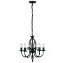 Candelabru ARTISAN ART5-BLACK 5x60W/E14 de la Elstead Lighting