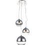 Lampă cu pendul SILVER BALL AZ4750 3x40W/E27 de la AZzardo