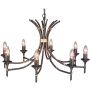 Candelabru BAMBOO BB8-BRZ-PATINA 8x60W/E14 de la Elstead Lighting