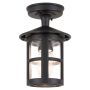 Lustră de tavan HEREFORD BL21A-BLACK 1x60W/E27 IP43 de la Elstead Lighting
