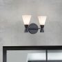 Aplique de perete Bowtie BOWTIE-2-MB 3000 K 2x3 W/G9 600 lm ip44 de la Elstead Lighting