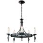 Candelabru BELFRY BY5-BLACK 5x60W/E14 de la Elstead Lighting