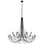 Candelabru CARISBROOKE CB18-BLACK 18x60W/E14 de la Elstead Lighting