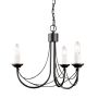 Candelabru CARISBROOKE CB3-BLACK 3x60W/E14 de la Elstead Lighting