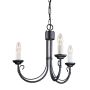 Candelabru CHARTWELL CH3-BLACK 3x60W/E14 de la Elstead Lighting