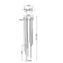 Lampă cu pendul Light stick MOD236PL-L54BS3K 3000K 1x46W/LED 3350lm IP20 de la Maytoni