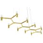 Lampă cu pendul ATOMIC LONG DW-d1005-10C.GOLD 10x10W/G9 IP20 de la King Home