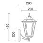 Aplique de perete ELITE 6 096H-G05X1A-01 1x42W/E27 IP43 de la Novolux