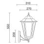 Aplique de perete ELITE 6 096J-G05X1A-01 1x42W/E27 IP43 de la Novolux