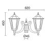 Corp de iluminat pentru felinar ELITE 6 096S-G05X1A-01 2x70W/E27 IP43 de la Novolux