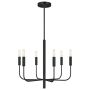 Candelabru Brianna FE-BRIANNA6-BK 6x60W/E14 de la Generation Lighting