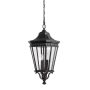 Lampă cu pendul COTSWOLD LANE FE-COTSLN8-L-BK 3x60W/E14 IP23 de la Feiss