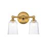 Aplique de perete Hugeunot Lake FE-HUGOLAKE2BATH-BB 2x3.5W/G9 IP44 de la Feiss