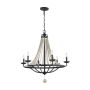 Candelabru Nori FE-NORI6-DWZ 6x40W/E14 de la Feiss